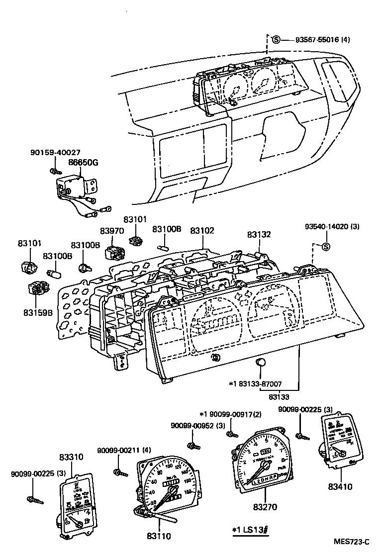 83132-30241 CASE, COMBINATION METER product image