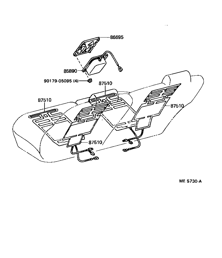 85890-30040 VIBRATOR ASSY, SEAT product image
