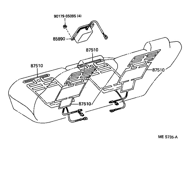 85820-30630 MOTOR ASSY, POWER SEAT product image