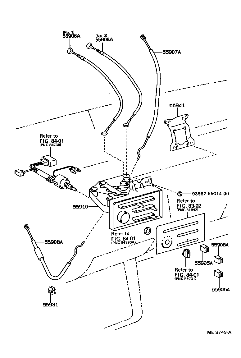 55902-30210 CONTROL SUB-ASSY, HEATER product image