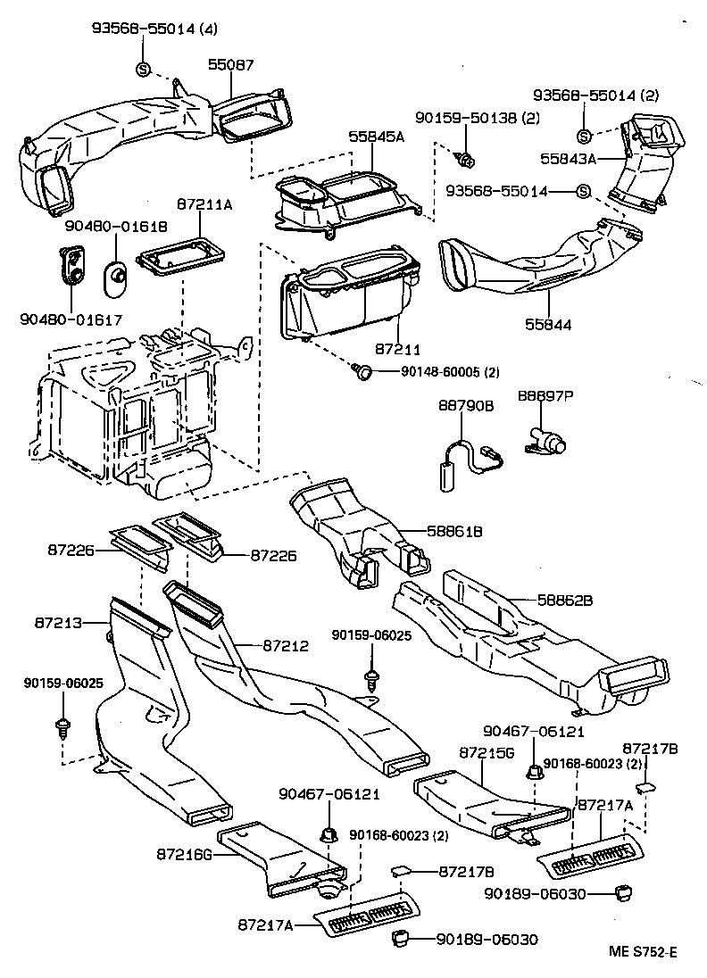 55902-30060 CONTROL SUB-ASSY, HEATER product image