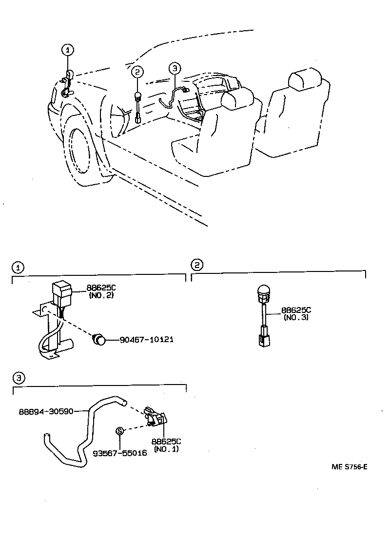 55902-30060 CONTROL SUB-ASSY, HEATER product image