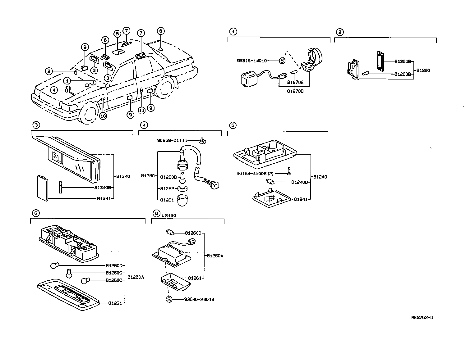 81230-30120 LAMP ASSY, COURTESY product image