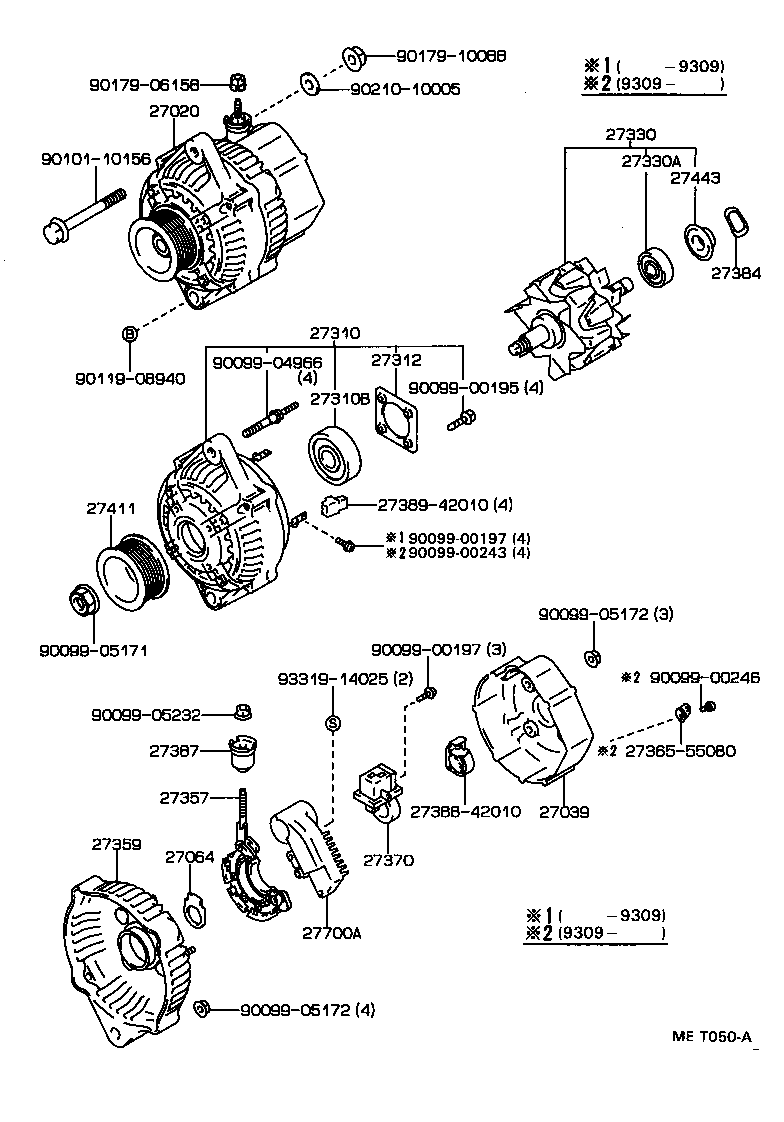 27060-64210 ALTERNATOR ASSY product image