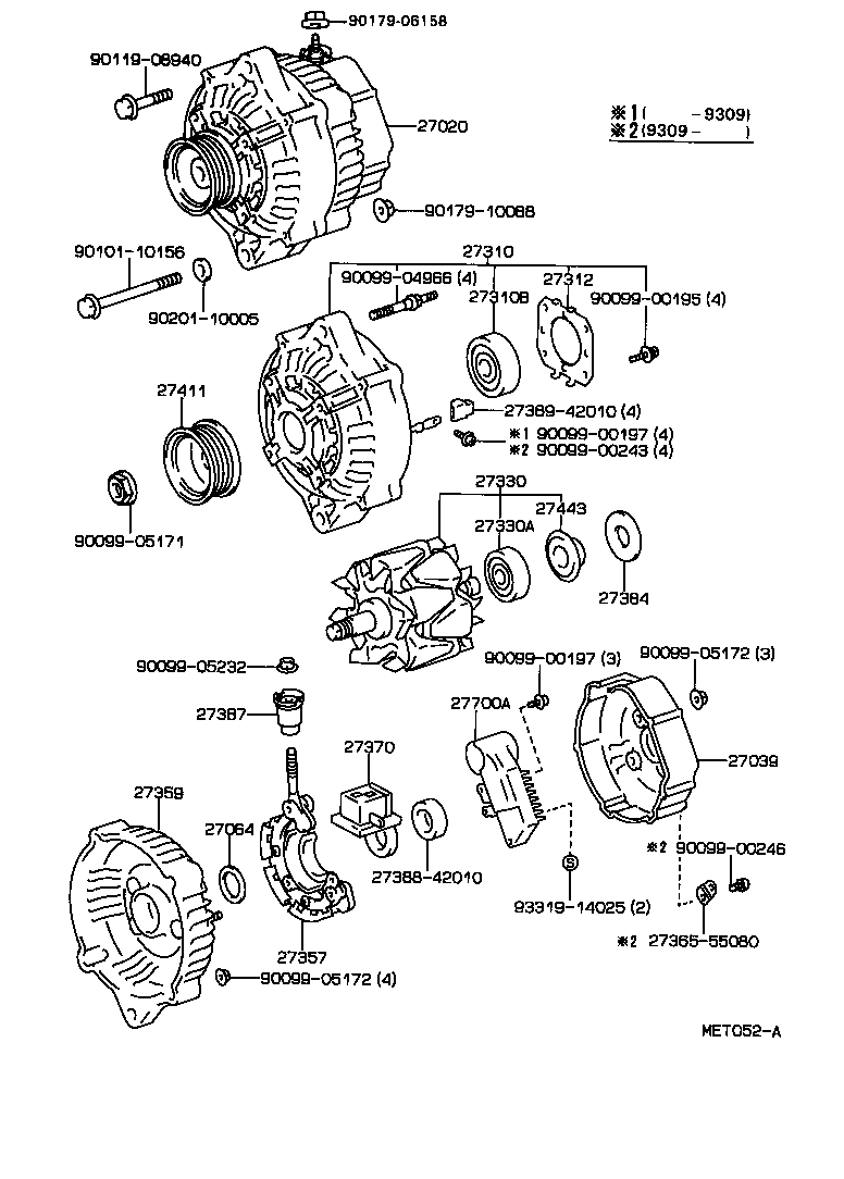 27310-64510 FRAME ASSY, DRIVE END, ALTERNATOR product image