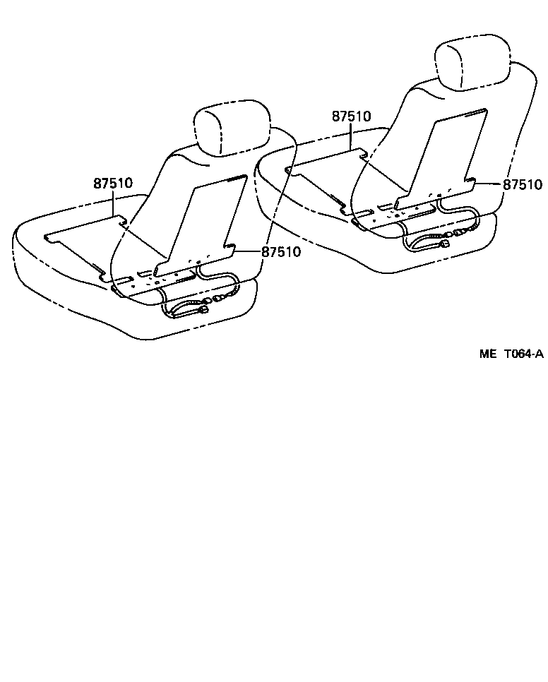 87510-28060 HEATER ASSY, SEAT product image