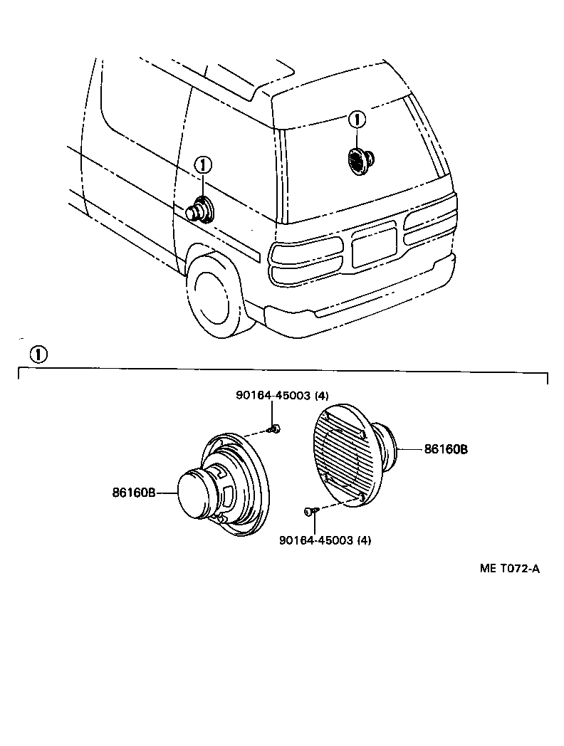86150-28060 SPEAKER ASSY, FRONT NO.1 product image