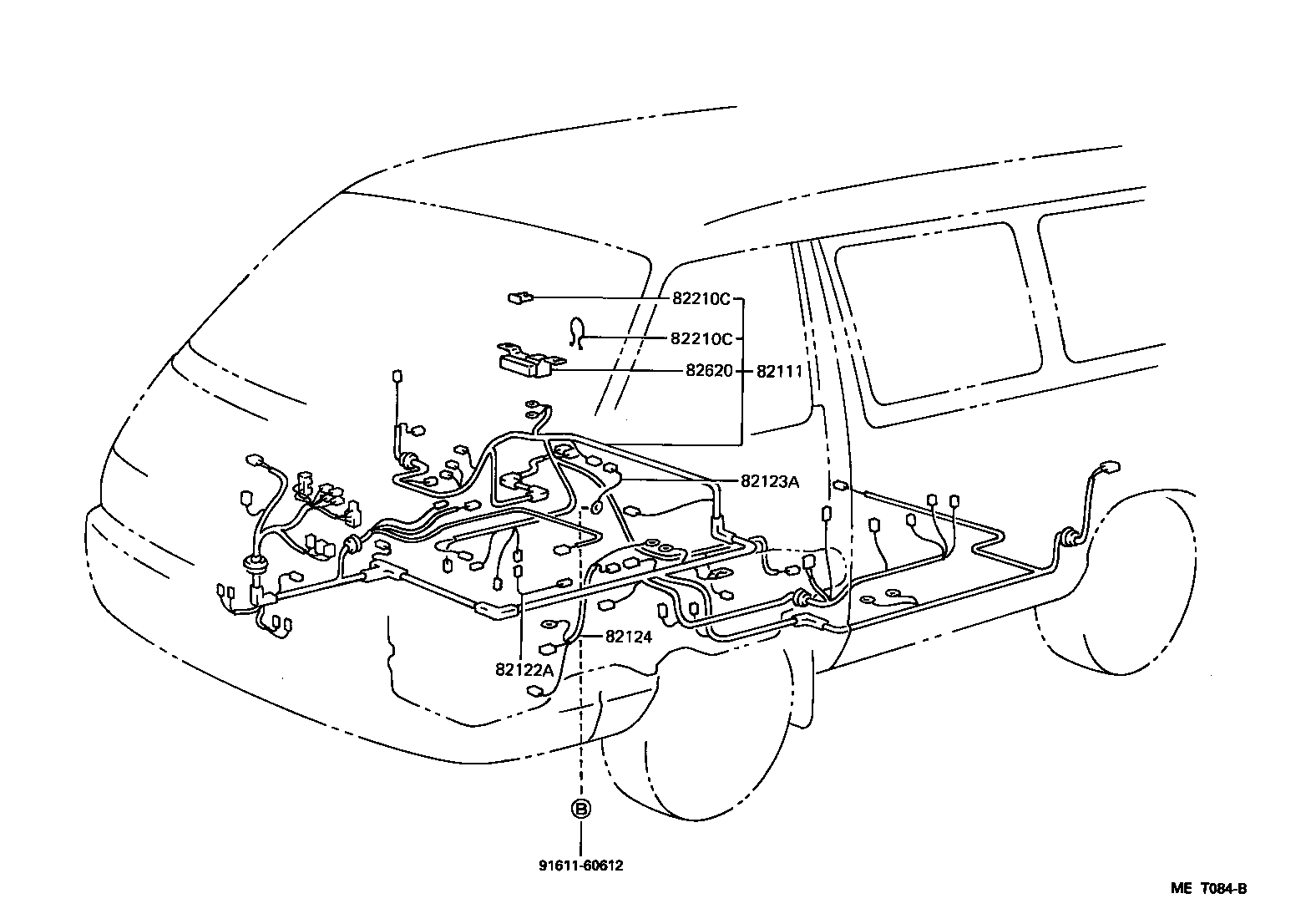 82122-28230 WIRE, ENGINE, NO.2 product image
