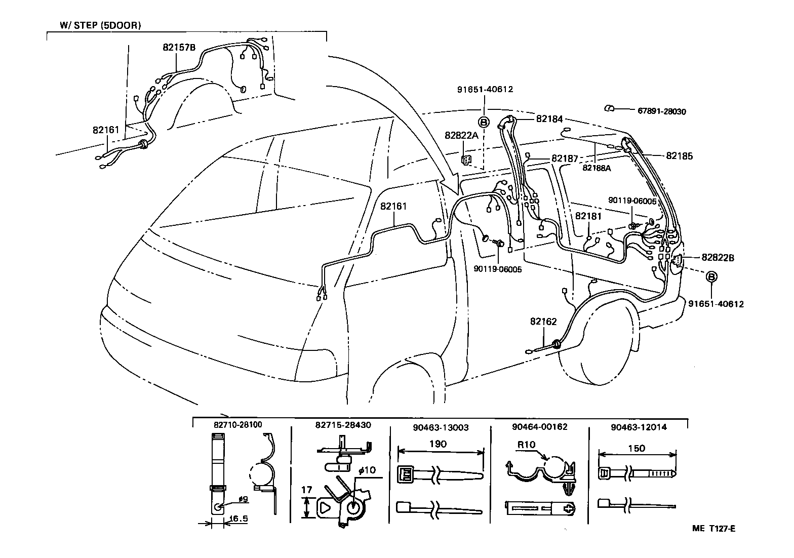 82122-28230 WIRE, ENGINE, NO.2 product image