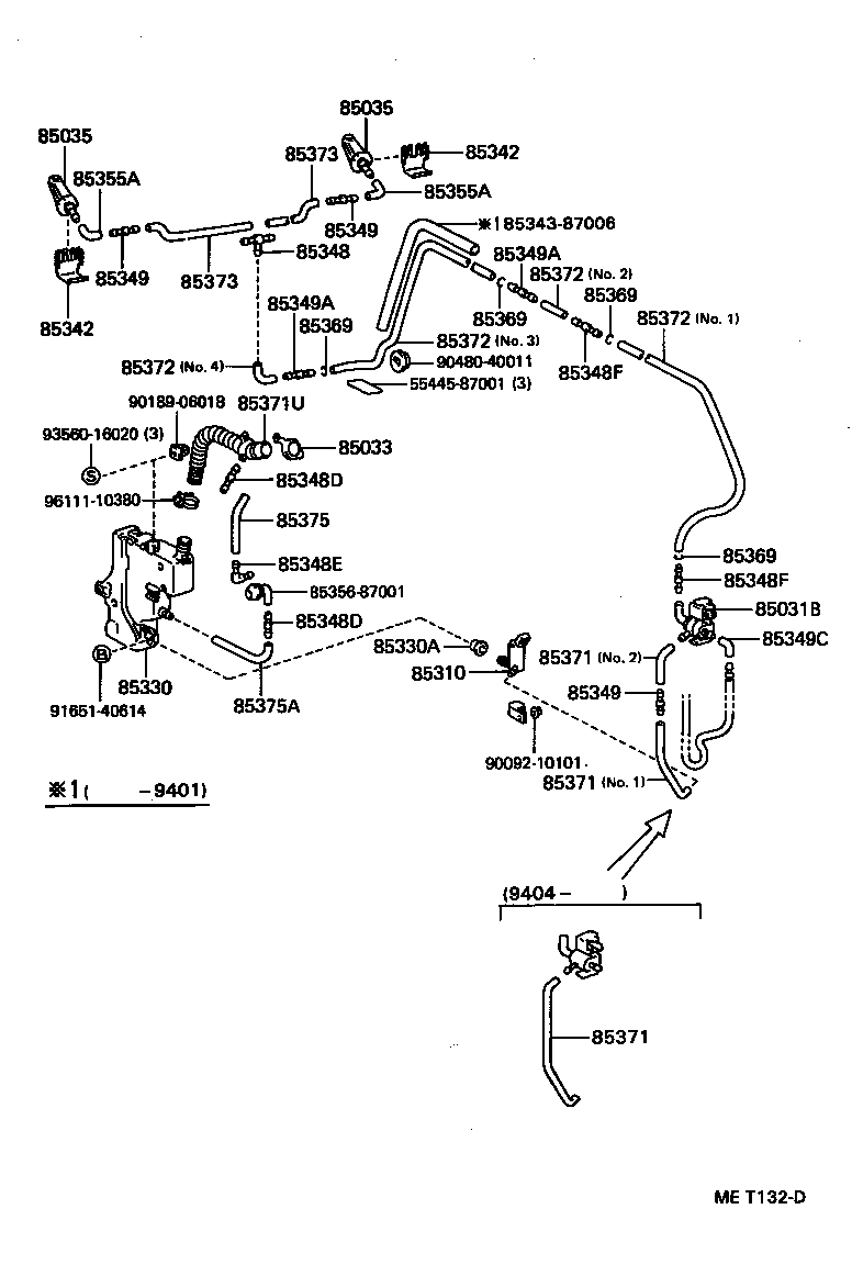 85330-28060 MOTOR AND PUMP ASSY, WINDSHIELD WASHER product image