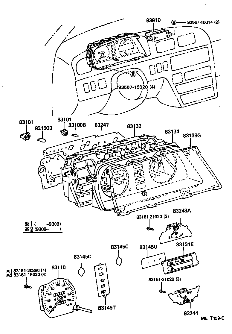 83132-28100 CASE, COMBINATION METER product image