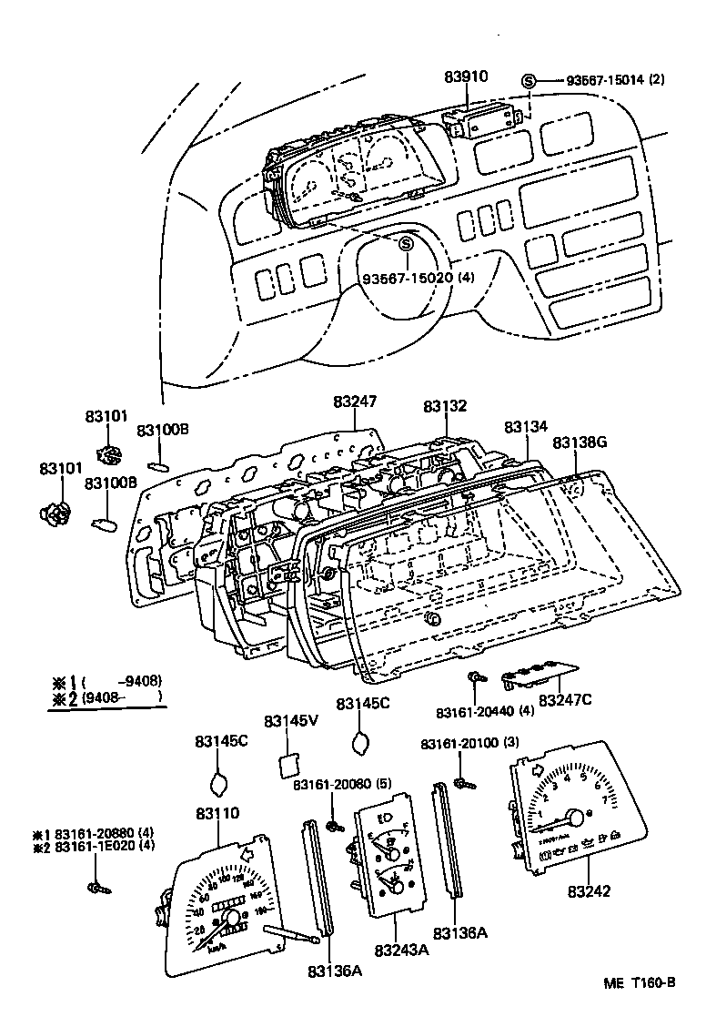 83132-28100 CASE, COMBINATION METER product image