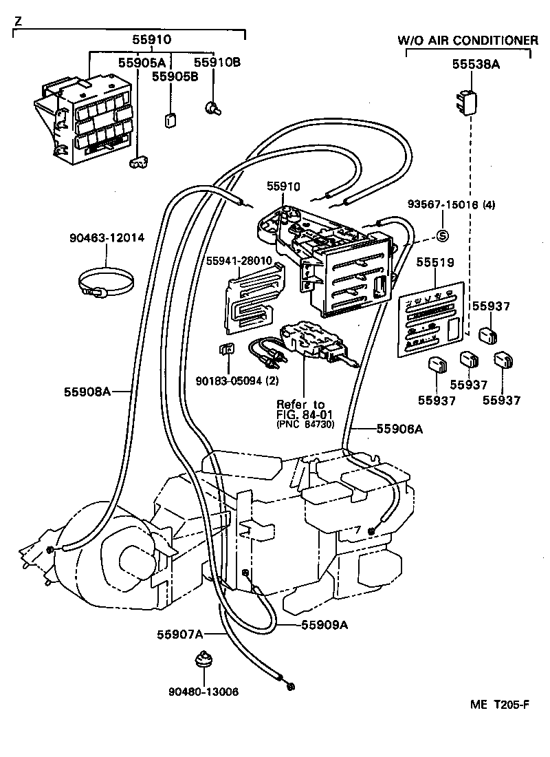 87202-28030 DUCT, HEATER AIR product image