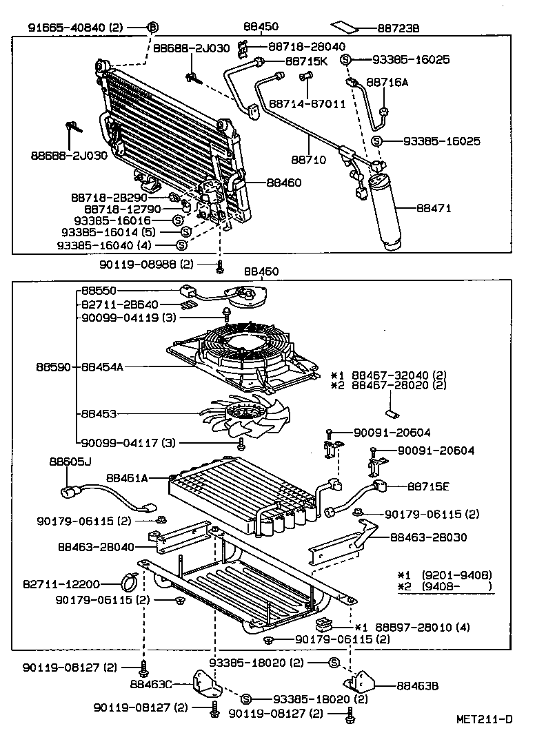 88453-28020 FAN, COOLING (FOR CONDENSER) product image