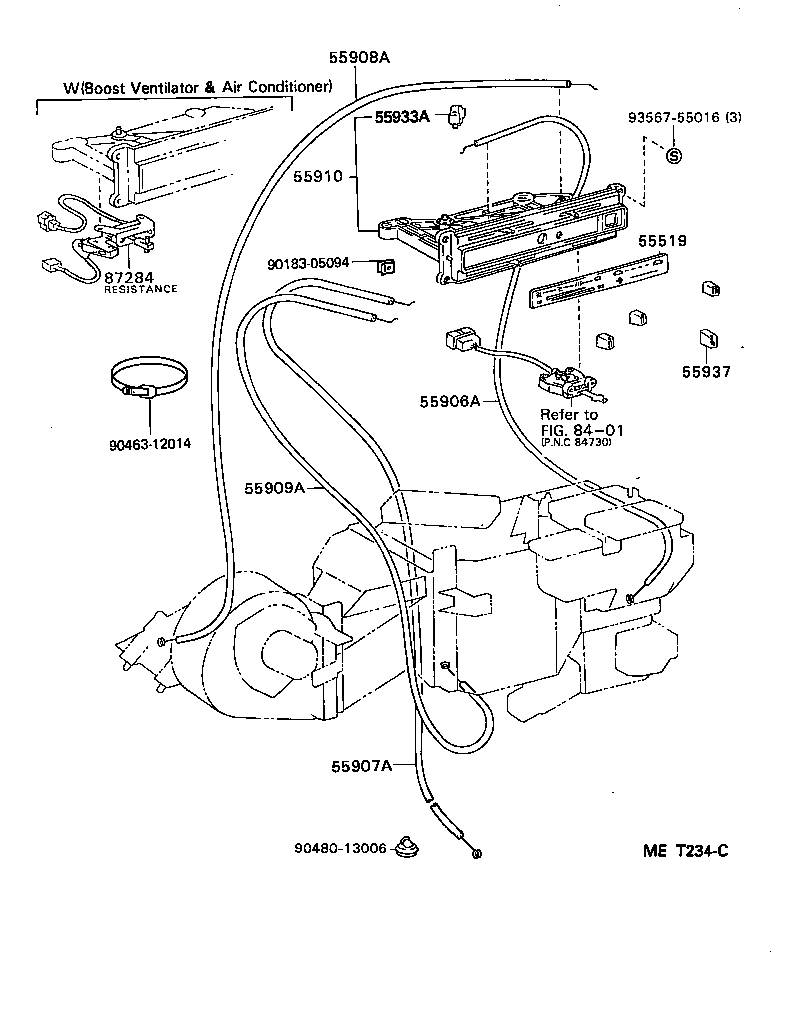 55086-28070 DUCT SUB-ASSY, HEATER TO REGISTER, NO.3 product image