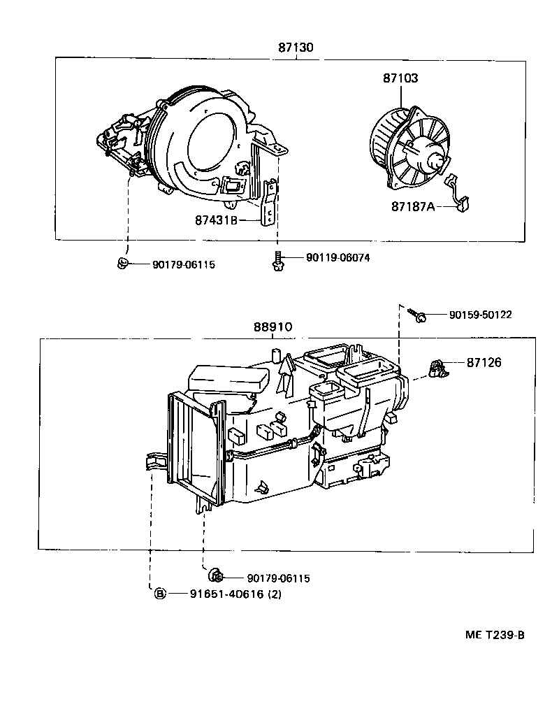 87150-28430 RADIATOR ASSY, HEATER product image