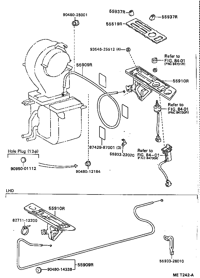 55086-28050 DUCT SUB-ASSY, HEATER TO REGISTER, NO.3 product image