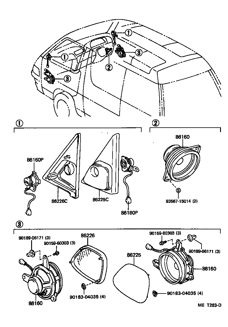 86150-28050 SPEAKER ASSY, FRONT NO.1 product image