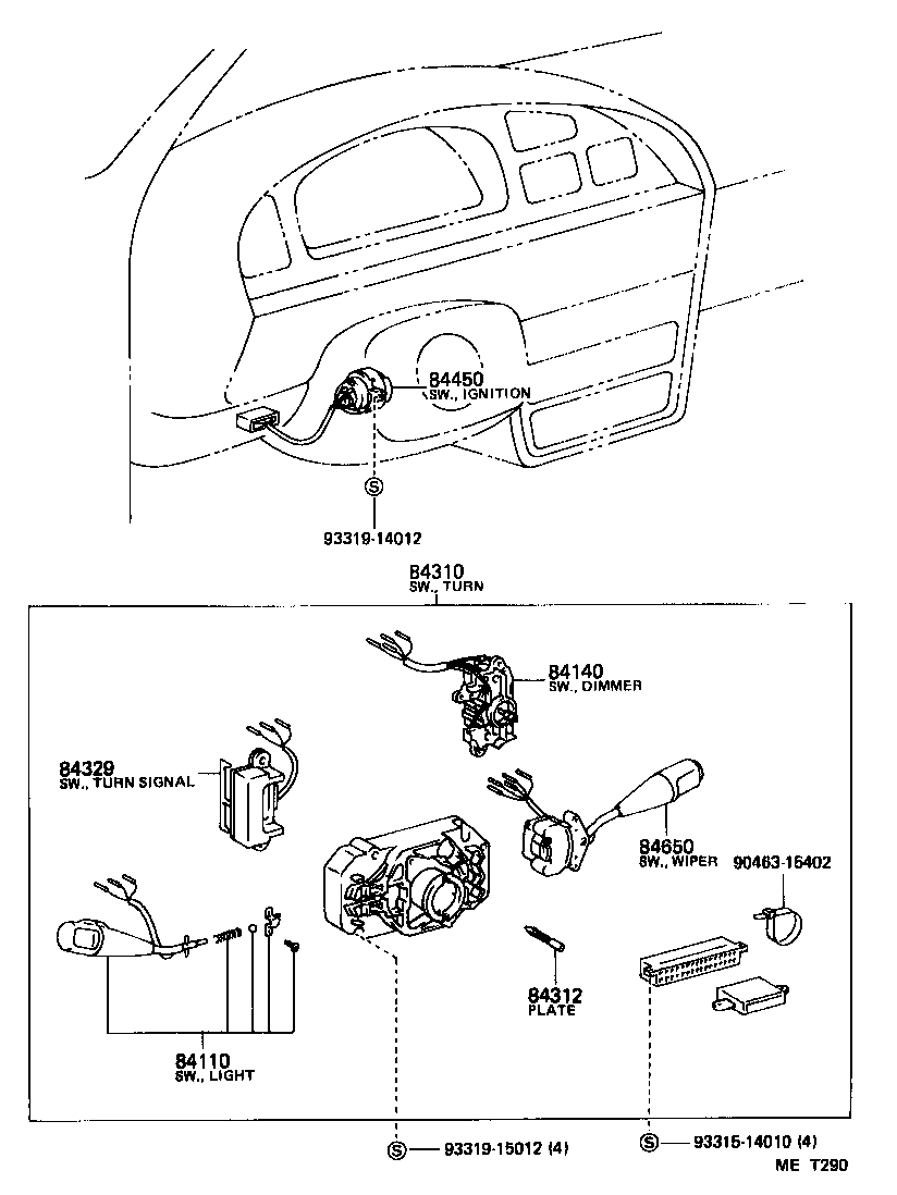 28529-64240 BRACKET, PREHEATING TIMER, NO.1 product image
