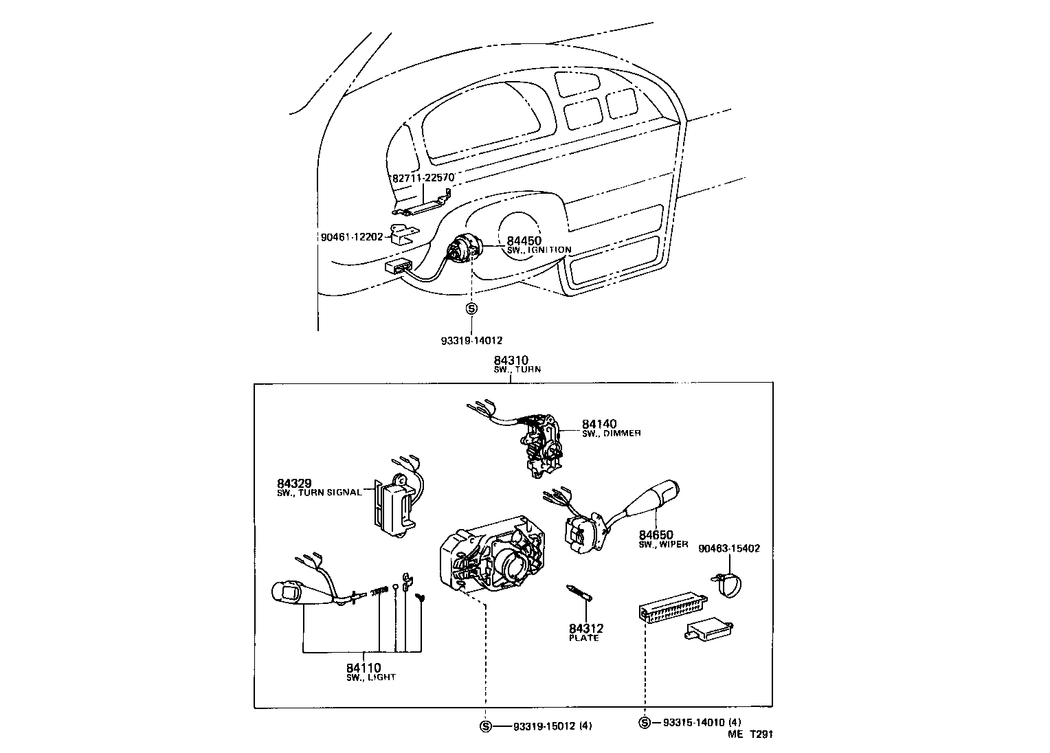 28529-64160 BRACKET, PREHEATING TIMER, NO.1 product image