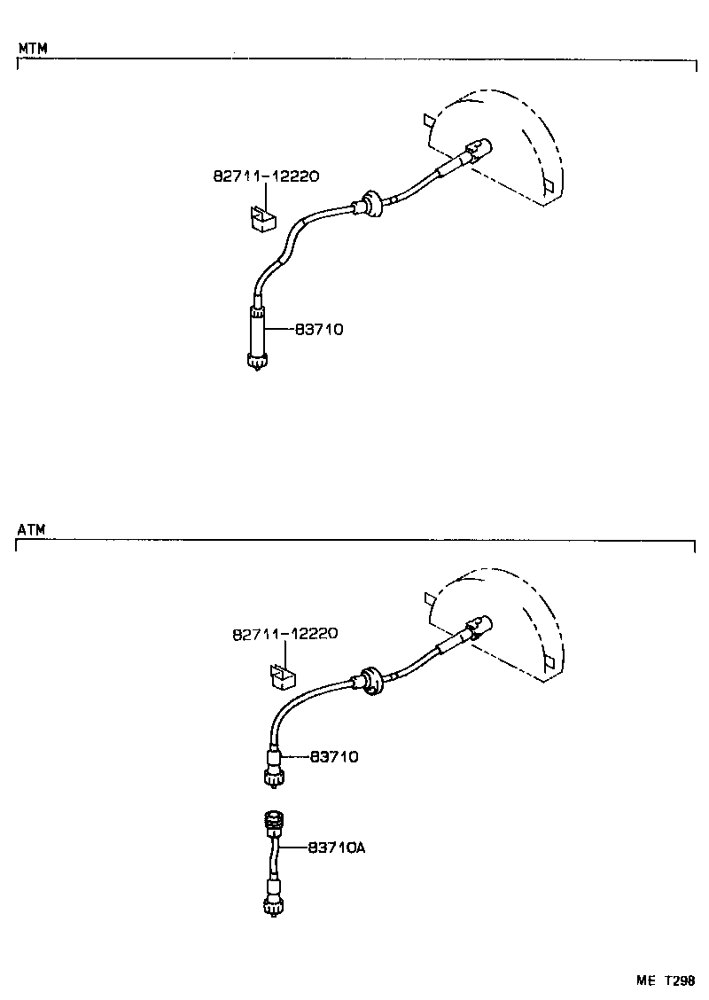 83132-1C070 CASE, COMBINATION METER product image