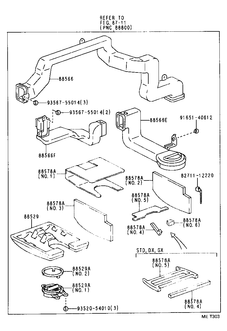 88605-2B520 HARNESS SUB-ASSY, COOLER WIRING, NO.1 product image