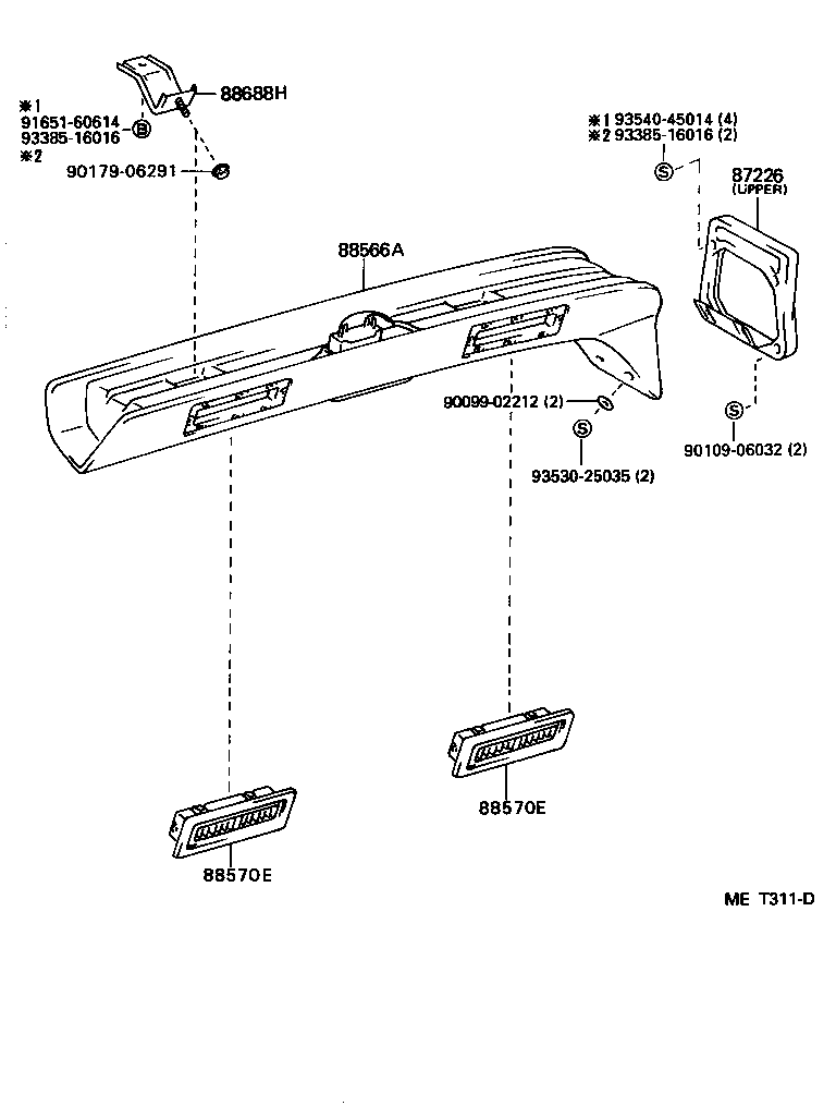 55086-28070 DUCT SUB-ASSY, HEATER TO REGISTER, NO.3 product image