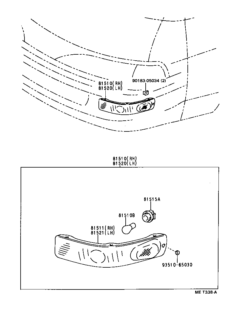 81511-28080 LENS, FRONT TURN SIGNAL LAMP, RH product image