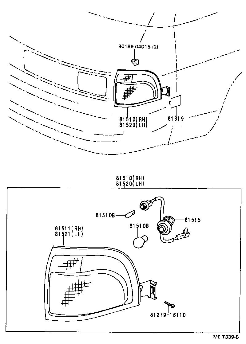 81520-28170 LAMP ASSY, FRONT TURN SIGNAL, LH product image