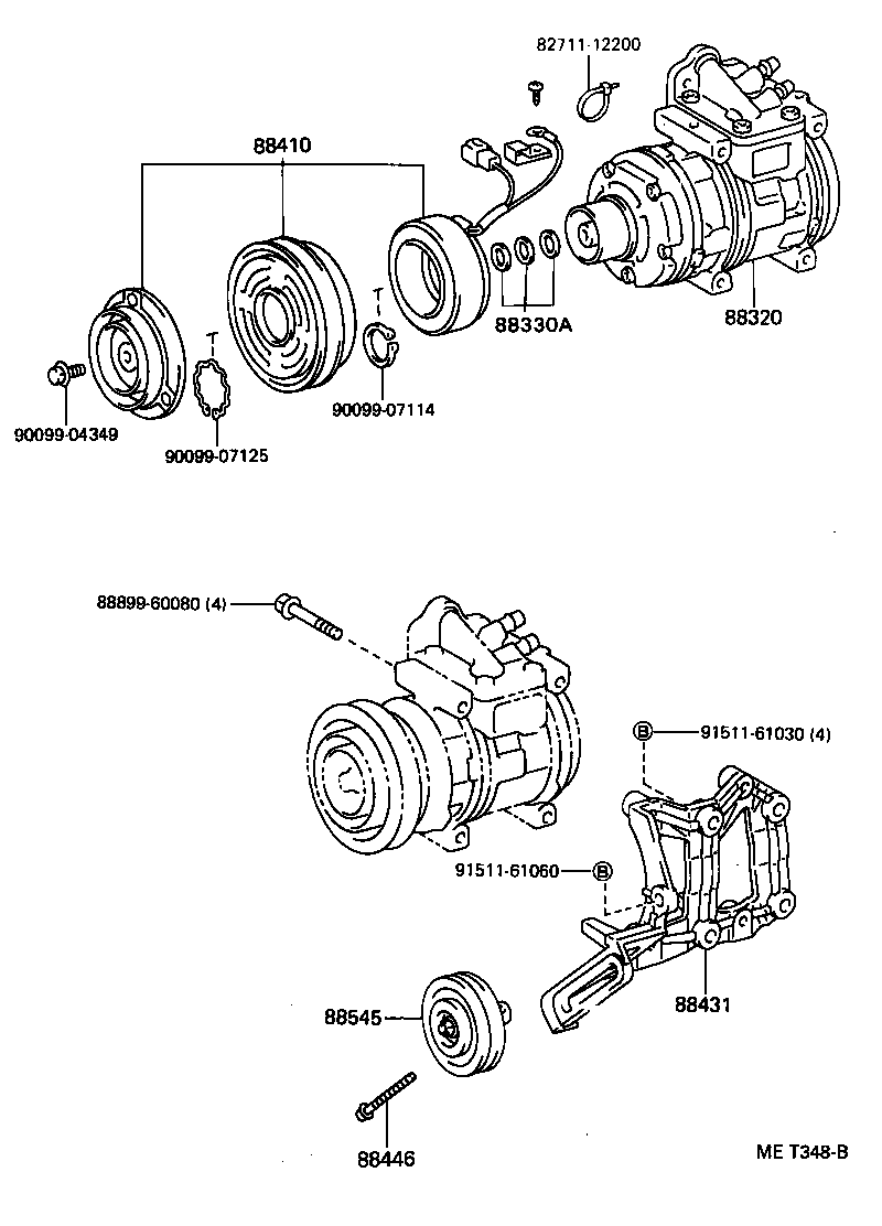 88444-60110 BRACKET, IDLE PULLEY product image