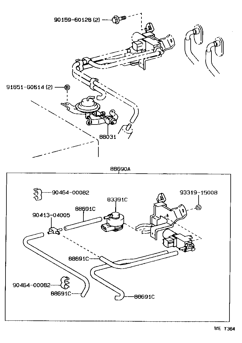 88690-10340 VALVE ASSY, COMBINATION product image