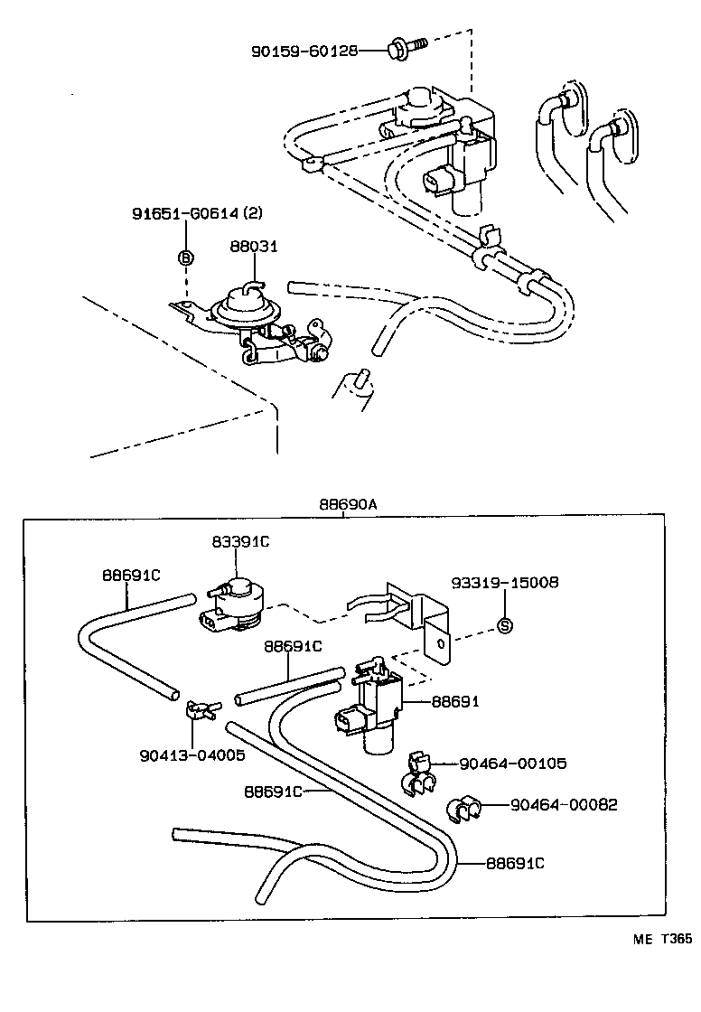 88690-10340 VALVE ASSY, COMBINATION product image