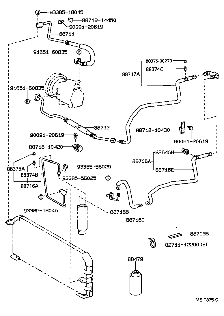 88712-10180 HOSE, COOLER REFRIGERANT SUCTION, NO.1 product image