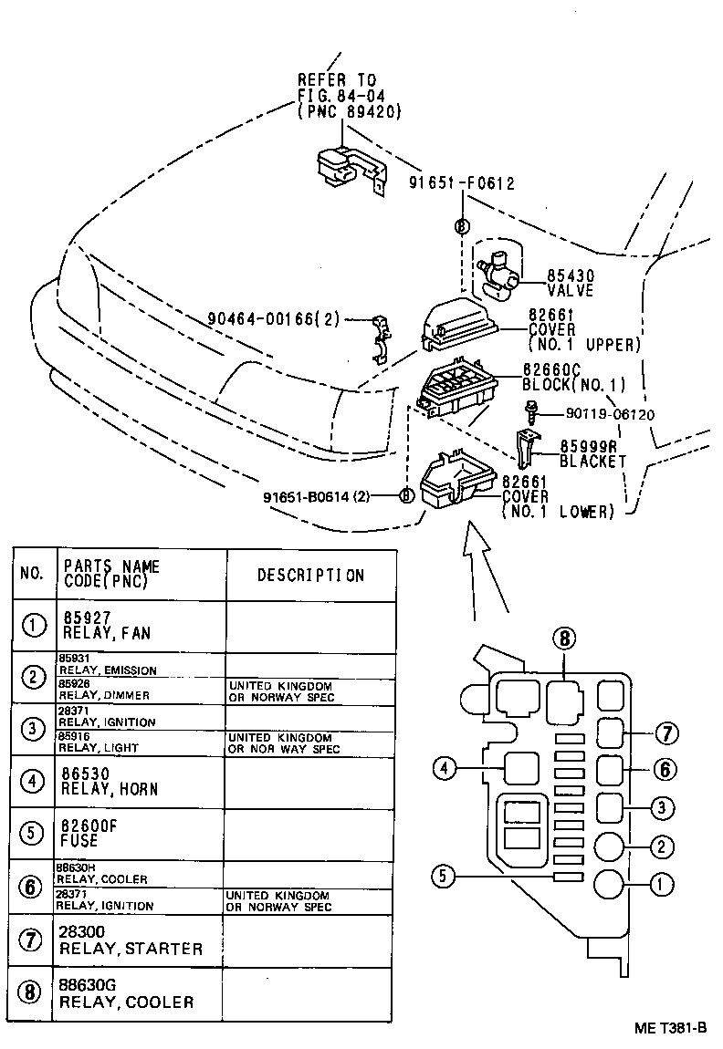 82610-10060 BLOCK ASSY, FUSE product image