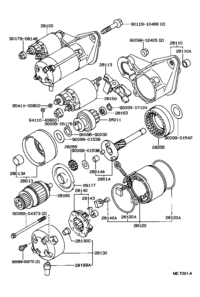 28100-02040 STARTER ASSY product image