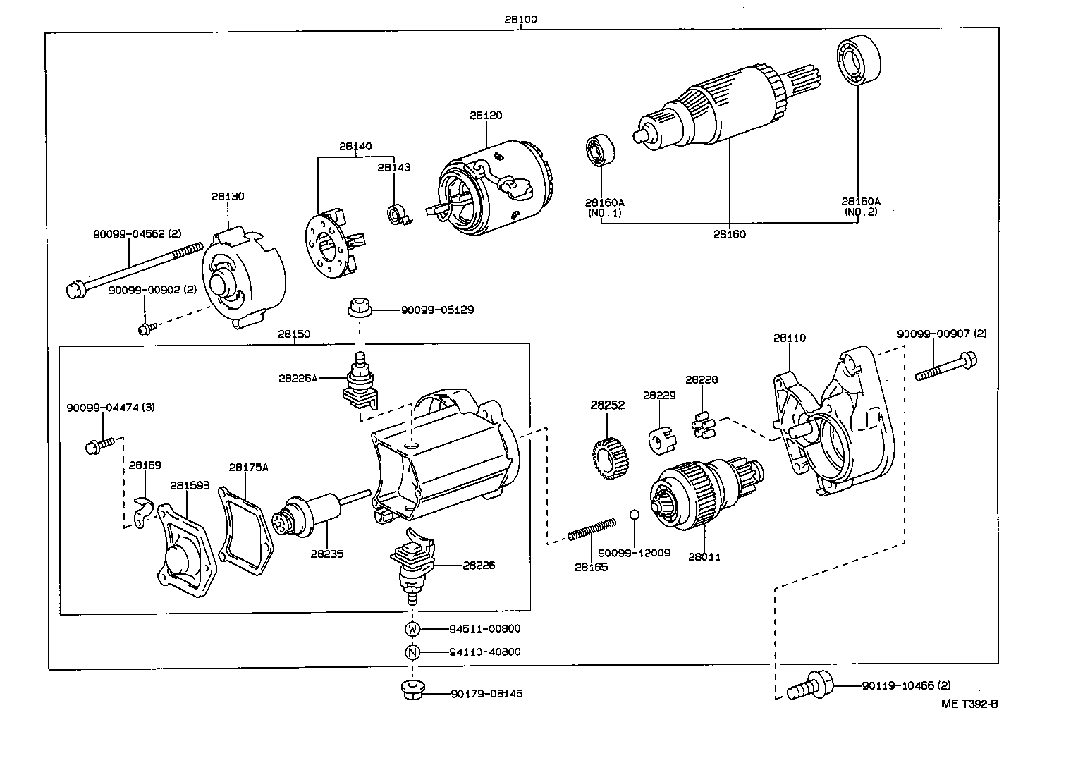 28100-02040 STARTER ASSY product image