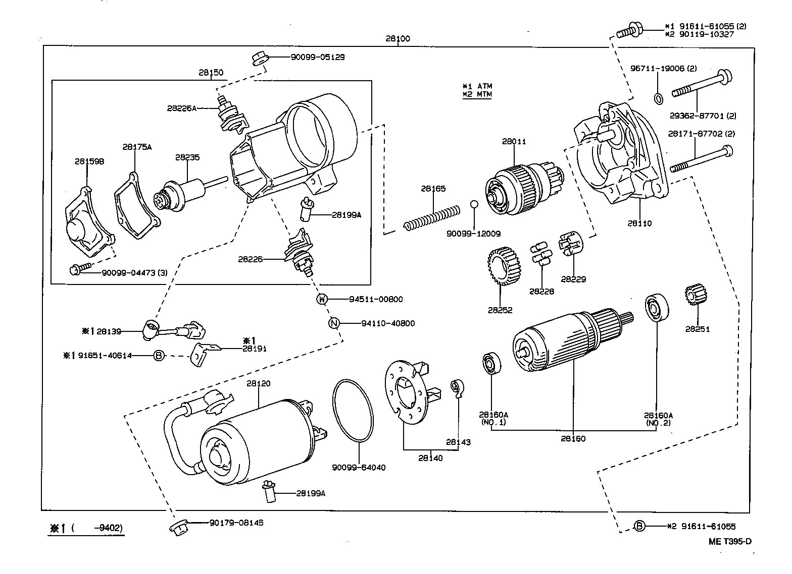 28100-02040 STARTER ASSY product image