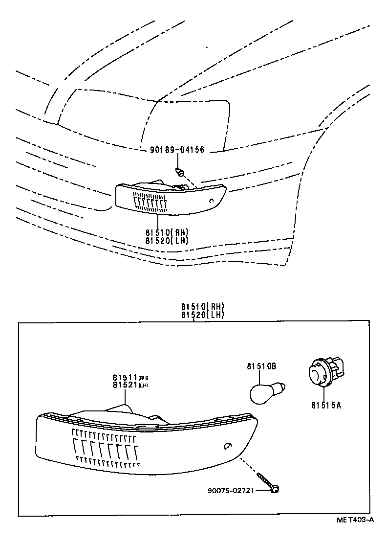 81210-20380 LAMP ASSY, FRONT TURN SIGNAL, RH product image