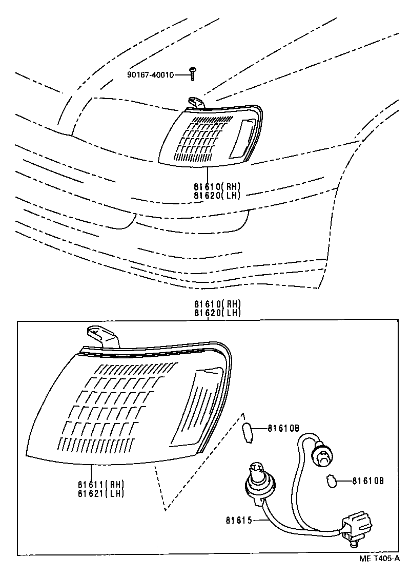 81620-20530 LAMP ASSY, PARKING & CLEARANCE, LH product image