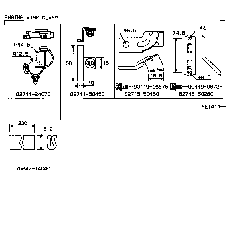 82191-50041 WIRE, FRONT SEAT, RH product image