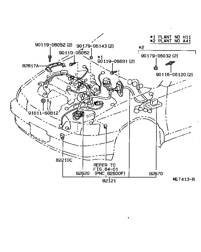 82142-20020 WIRE, INSTRUMENT PANEL, NO.2 product image