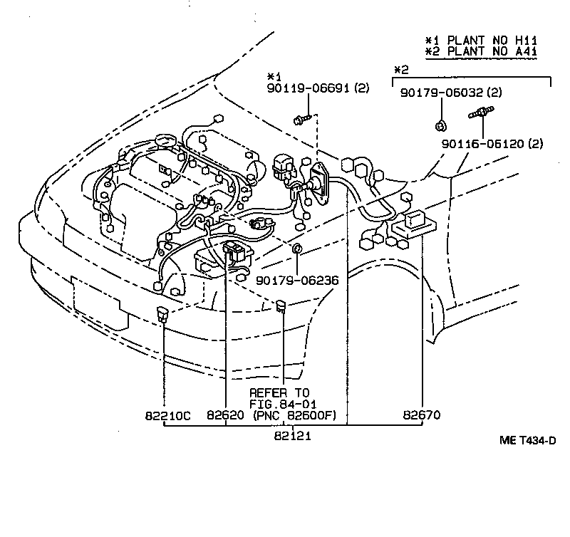 82142-20020 WIRE, INSTRUMENT PANEL, NO.2 product image