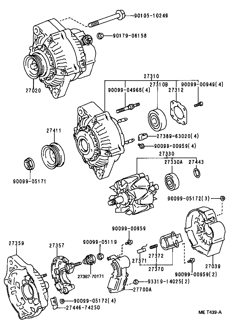 27039-02020 COVER, ALTERNATOR REAR END product image