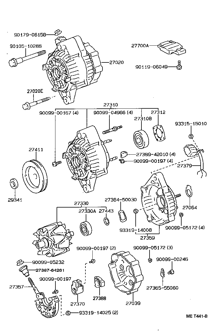 27039-02020 COVER, ALTERNATOR REAR END product image
