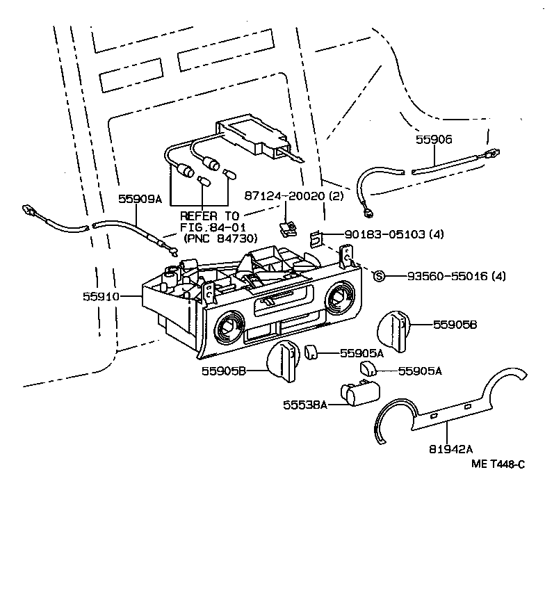 55905-2B100 KNOB SUB-ASSY, CONTROL product image