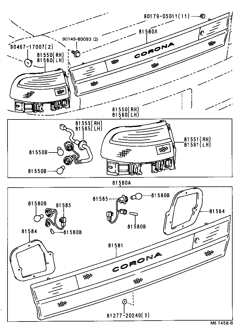 81550-2B271 LAMP ASSY, REAR COMBINATION, RH product image