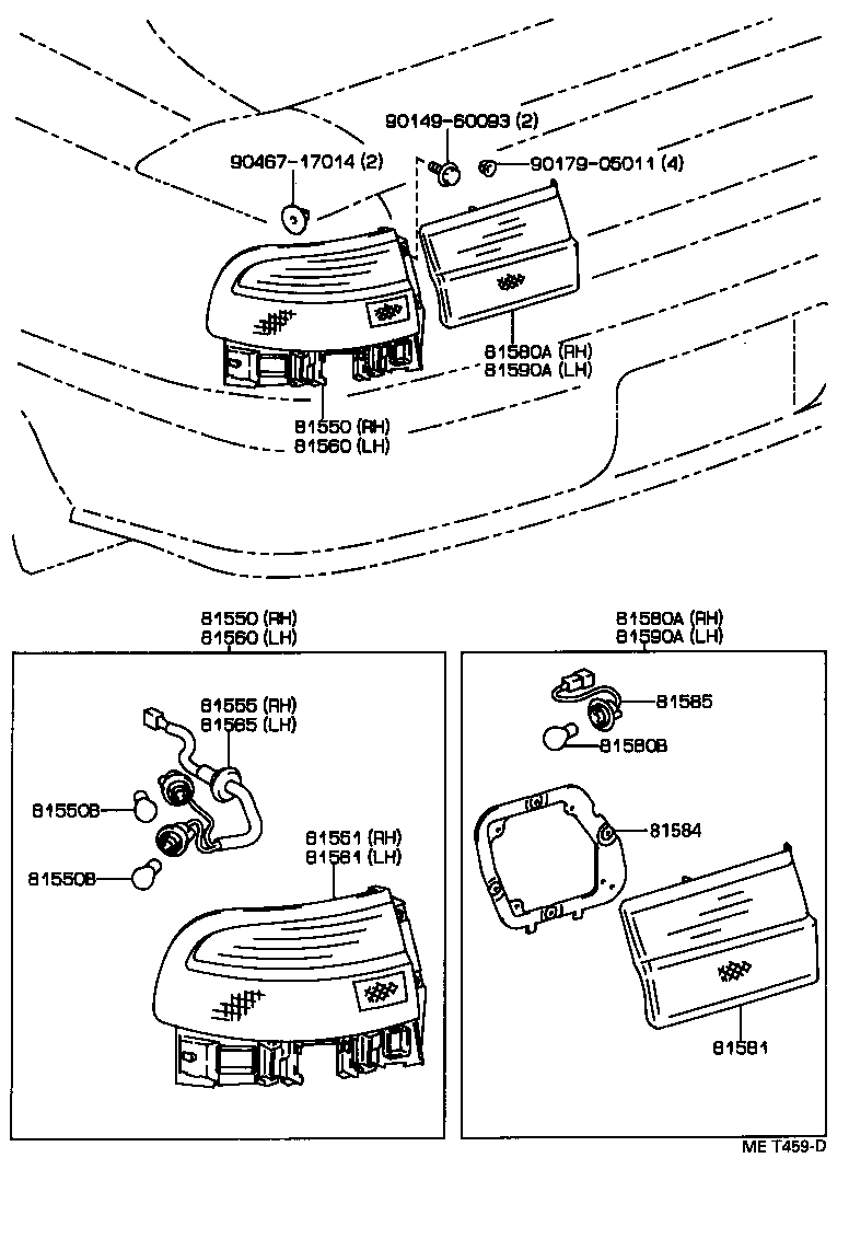 81550-2B271 LAMP ASSY, REAR COMBINATION, RH product image