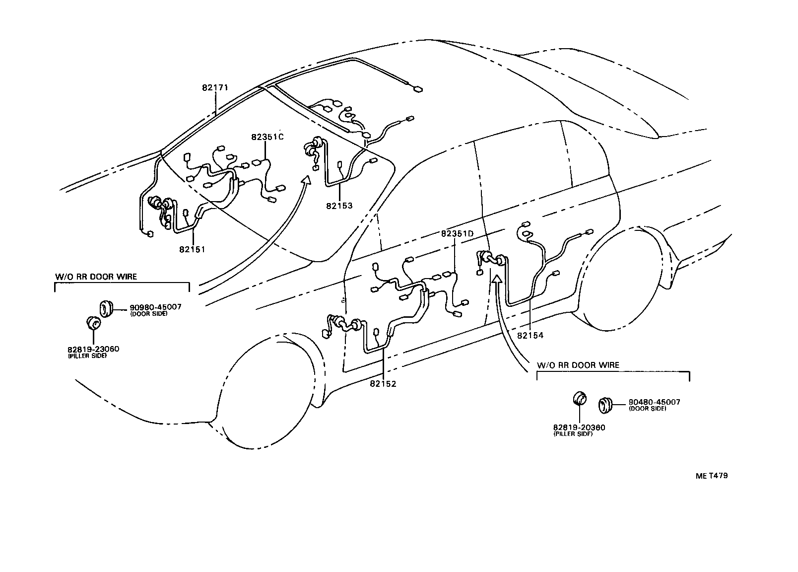 82142-20020 WIRE, INSTRUMENT PANEL, NO.2 product image