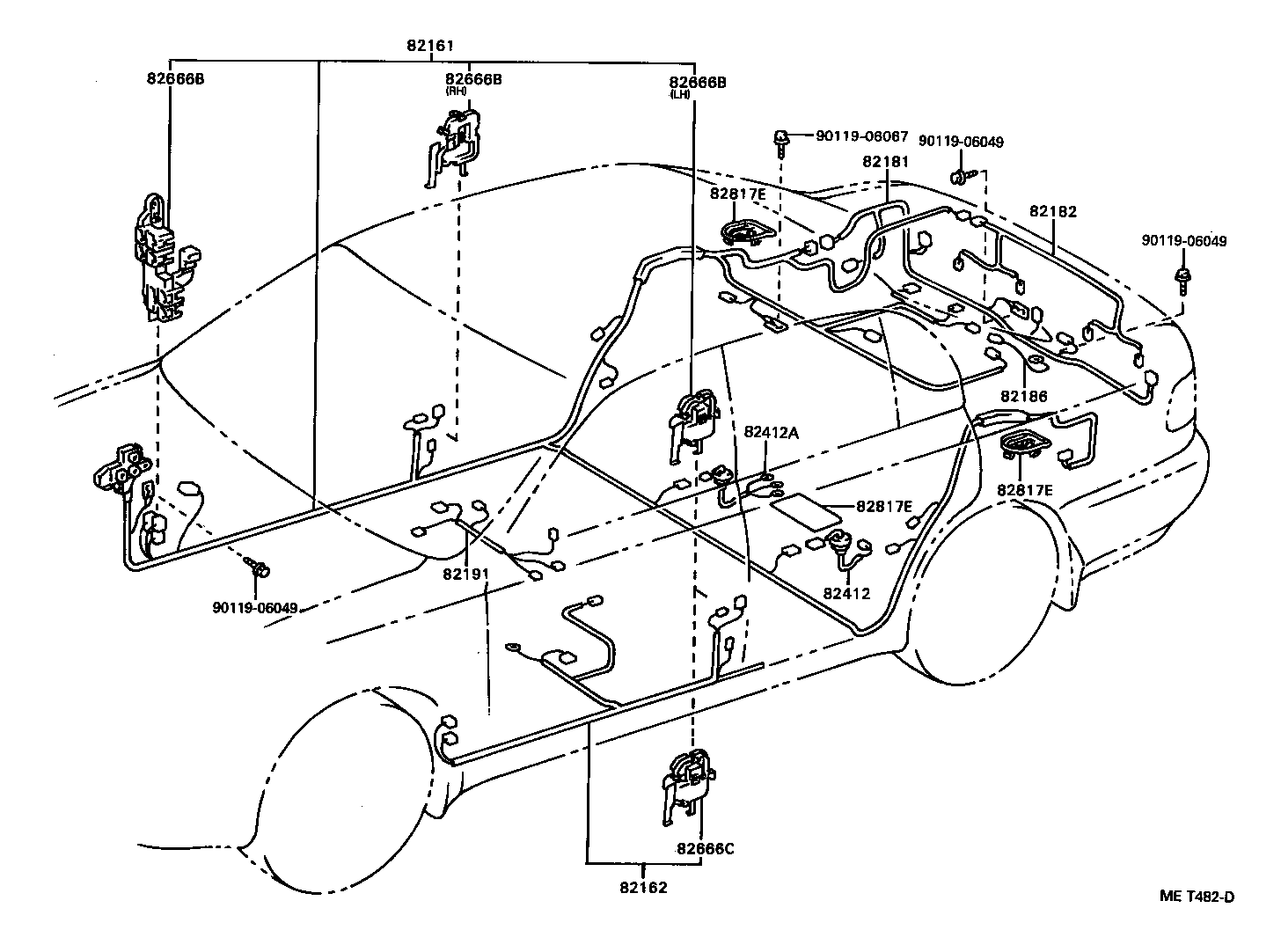 82142-20020 WIRE, INSTRUMENT PANEL, NO.2 product image