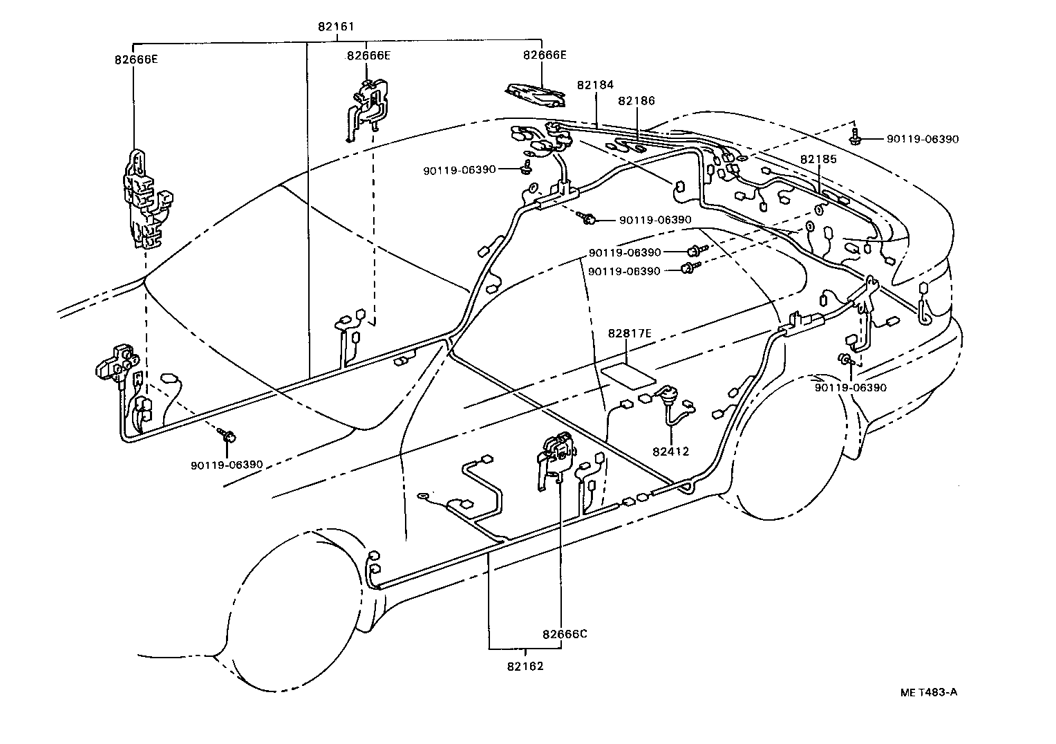 82142-20020 WIRE, INSTRUMENT PANEL, NO.2 product image